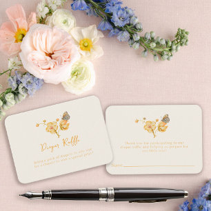 Yellow Wildflower Butterfly Baby Shower Enclosure