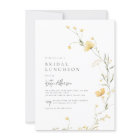 Yellow Wildflower Elegant Boho Bridal Shower Photo