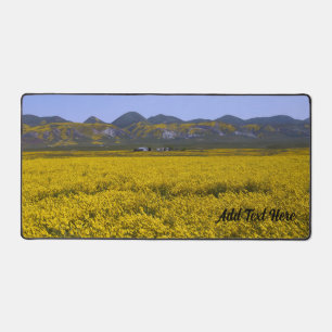 Yellow Wildflower Field Landscape Desk Mat