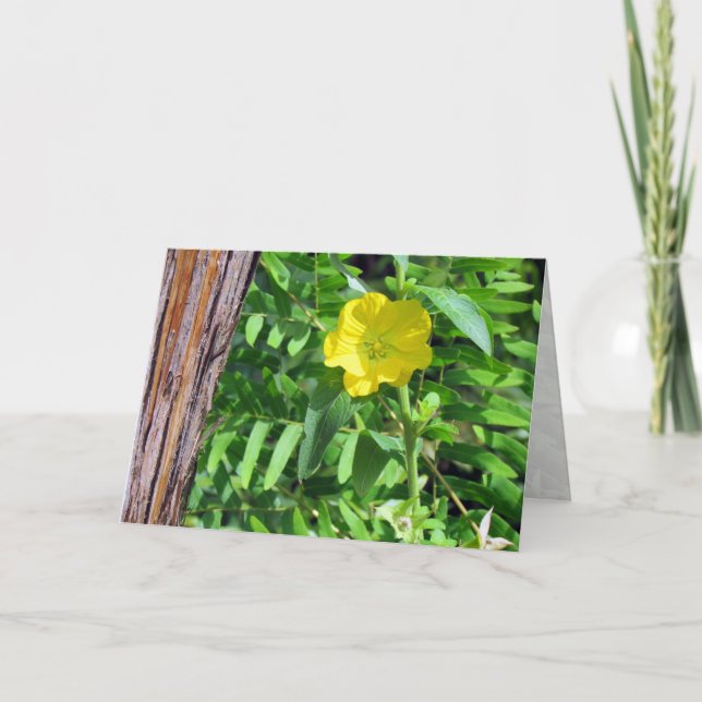 Yellow Wildflower Greeting Card (Front)