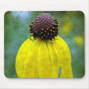 Yellow Wildflower Mouse Mat