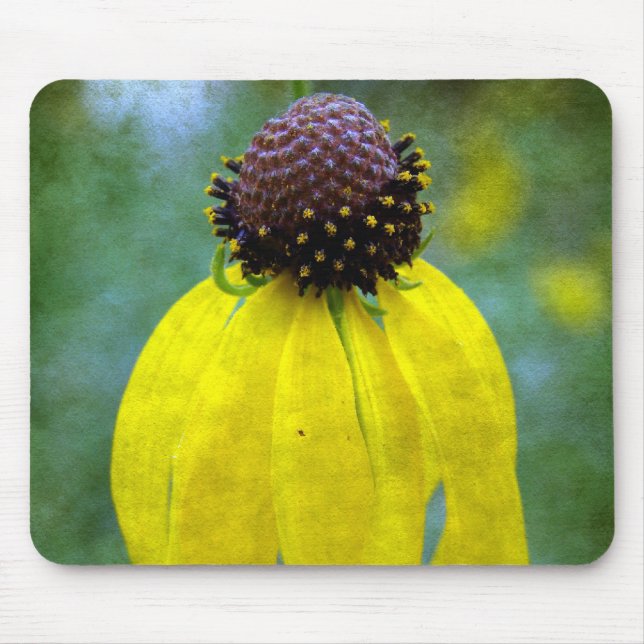 Yellow Wildflower Mouse Mat (Front)