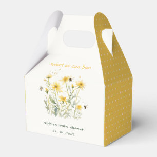 Yellow Wildflower Sweet As Bee Neutral Baby Shower Favour Box