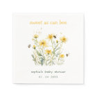 Yellow Wildflower Sweet As Bee Neutral Baby Shower