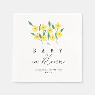 Yellow Wildflowers - Baby in bloom Napkin