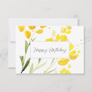 Yellow Wildflowers  Card