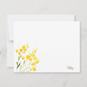 Yellow Wildflowers Card