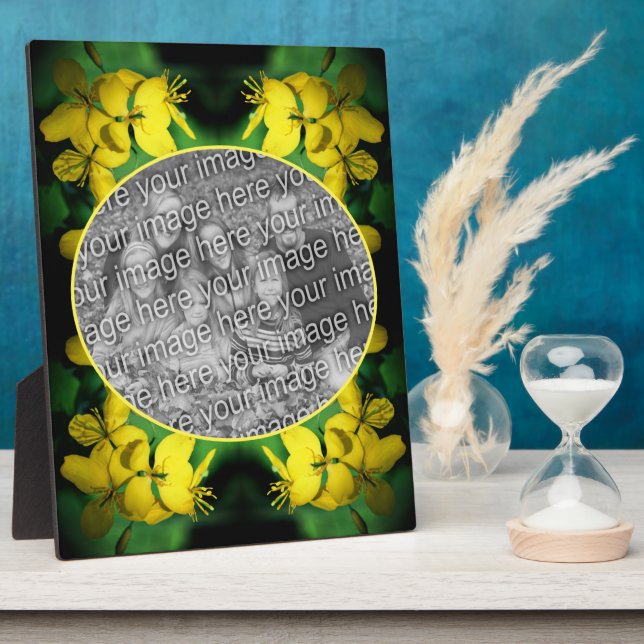 Yellow Wildflowers Create Your Own Photo Plaque (Side)