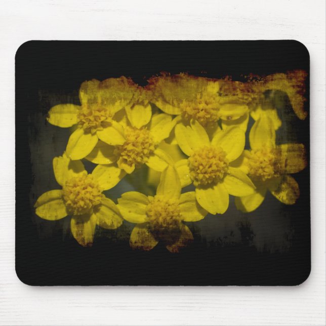 Yellow Wildflowers Mouse Mat (Front)