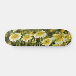 Yellow Wildflowers Skateboard