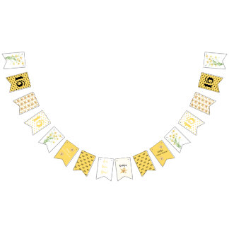 Yellow Wildflowers Sweet Sixteen Birthday Party Bunting