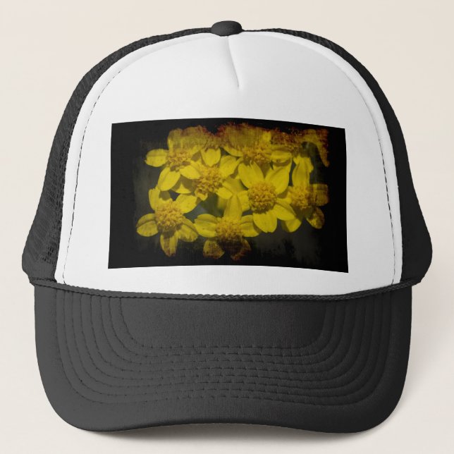 Yellow Wildflowers Trucker Hat (Front)