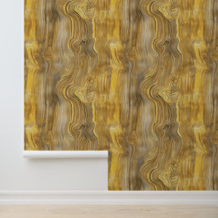 Yellow Wooden Board Pattern Wallpaper