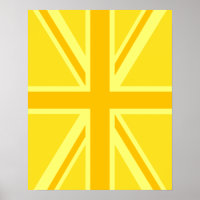 Yellow Yellow Union Jack British Flag Background