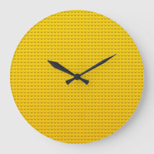 yellow yellow yellow large clock