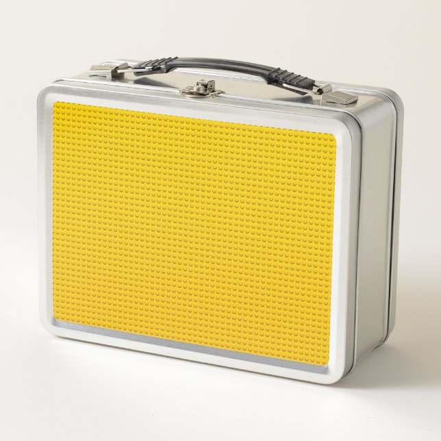 yellow yellow yellow metal lunch box (Front)