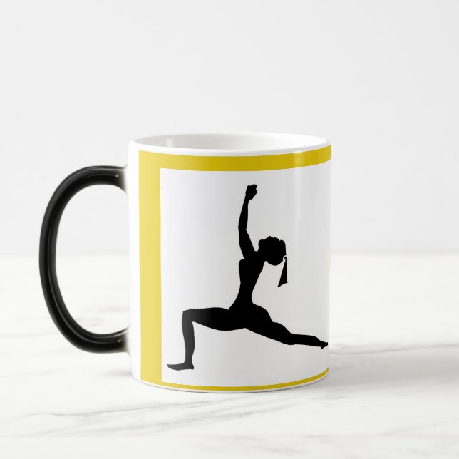 Yellow Yoga Magic Mug (Left)