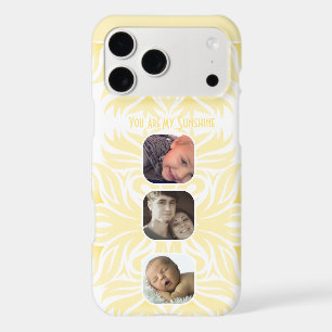 Yellow You Are My Sunshine Floral Photo Collage