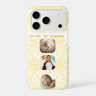 Yellow You Are My Sunshine Floral Photo Collage