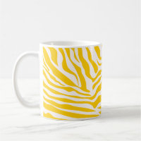 Yellow Zebra Stripes Preppy Wild Animal Print