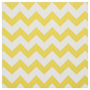 Yellow Zigzag Stripes Chevron Pattern Fabric
