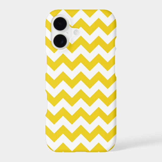 Yellow Zigzag, Yellow Chevron, Geometric Pattern (Back)