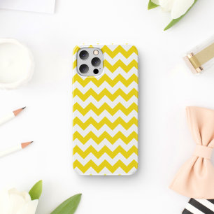 Yellow Zigzag, Yellow Chevron, Geometric Pattern iPhone 11 Case