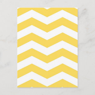 Yellow Zigzags Postcard