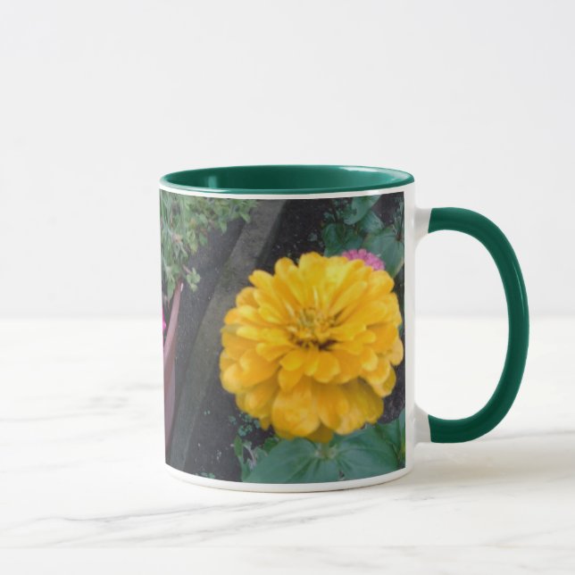 Yellow Zinnia Mug (Right)
