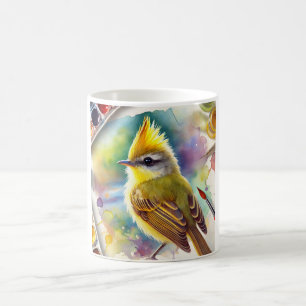 Yellowcrested Tyrannulet Bird 210724AREF113 - Wate Coffee Mug