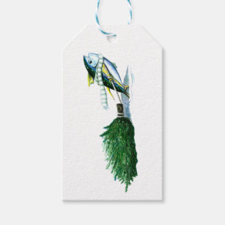Yellowfin Tuna Christmas Tree Gift Tags