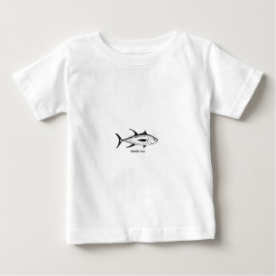 Yellowfin Tuna Line Art Logo Baby T-Shirt