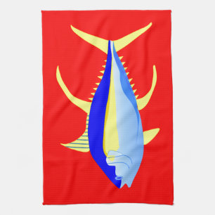 Yellowfin Tuna Tea Towel