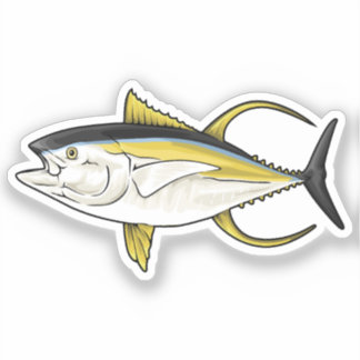 Yellowfin Tuna Vector Illustration