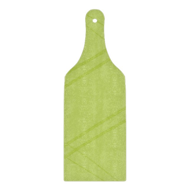 YellowGreen Crissed Crossed Cutting Board (Front)