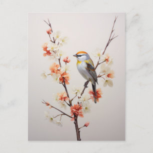 Yellowhammer Bird  Holiday Postcard