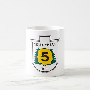 Yellowhead Road Sign Coffee Mug