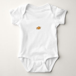 Yellowish Orange, Orangy Yellow decorative Baby Bodysuit