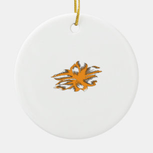 Yellowish Orange, Orangy Yellow  decorative Ceramic Tree Decoration