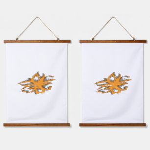Yellowish Orange, Orangy Yellow  decorative Hanging Tapestry
