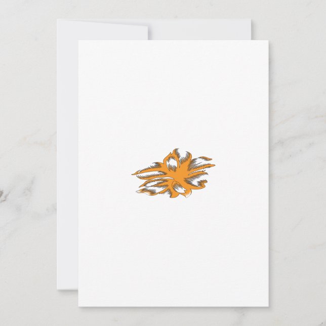 Yellowish Orange, Orangy Yellow  decorative Holiday Card (Front)