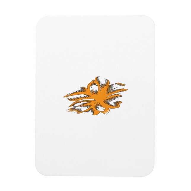 Yellowish Orange, Orangy Yellow  decorative Magnet (Vertical)