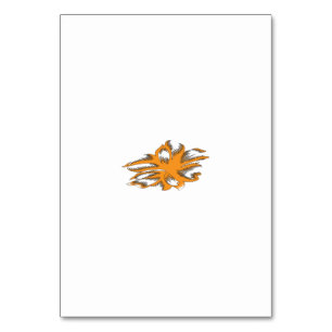 Yellowish Orange, Orangy Yellow  decorative Table Number