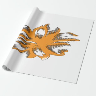 Yellowish Orange, Orangy Yellow  decorative Wrapping Paper