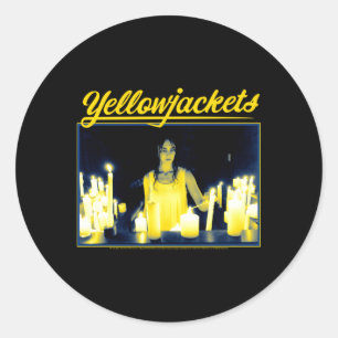 Yellowjackets Candle Lighting Classic Round Sticker