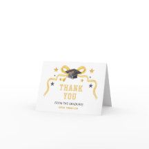 Yellowk Ribbon Coquette Graduation 