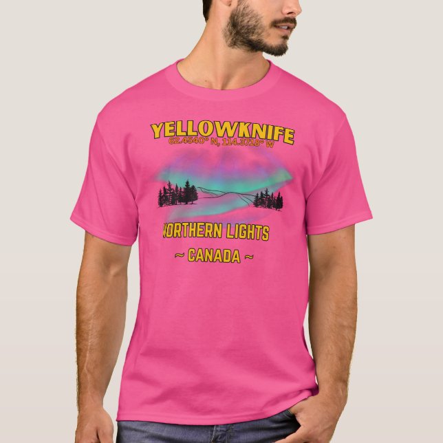 Yellowknife - Aurora Boreal - Northwest Territorie T-Shirt (Front)
