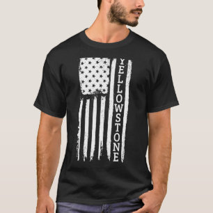 Yellowstone American Flag Patriotic USA Yellowston T-Shirt
