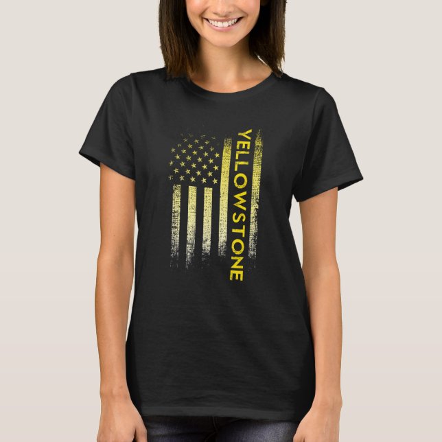 Yellowstone American Flag T-Shirt (Front)