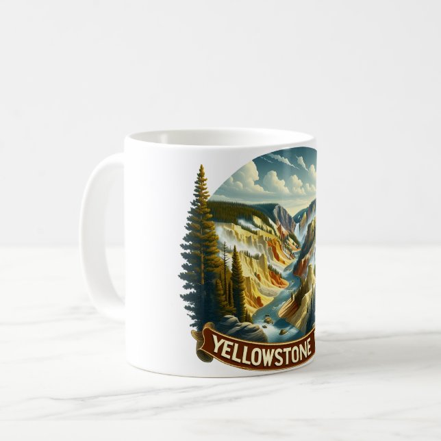 Yellowstone Art Coffee Mug (Front Left)
